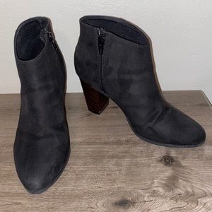 Black Suede Booties